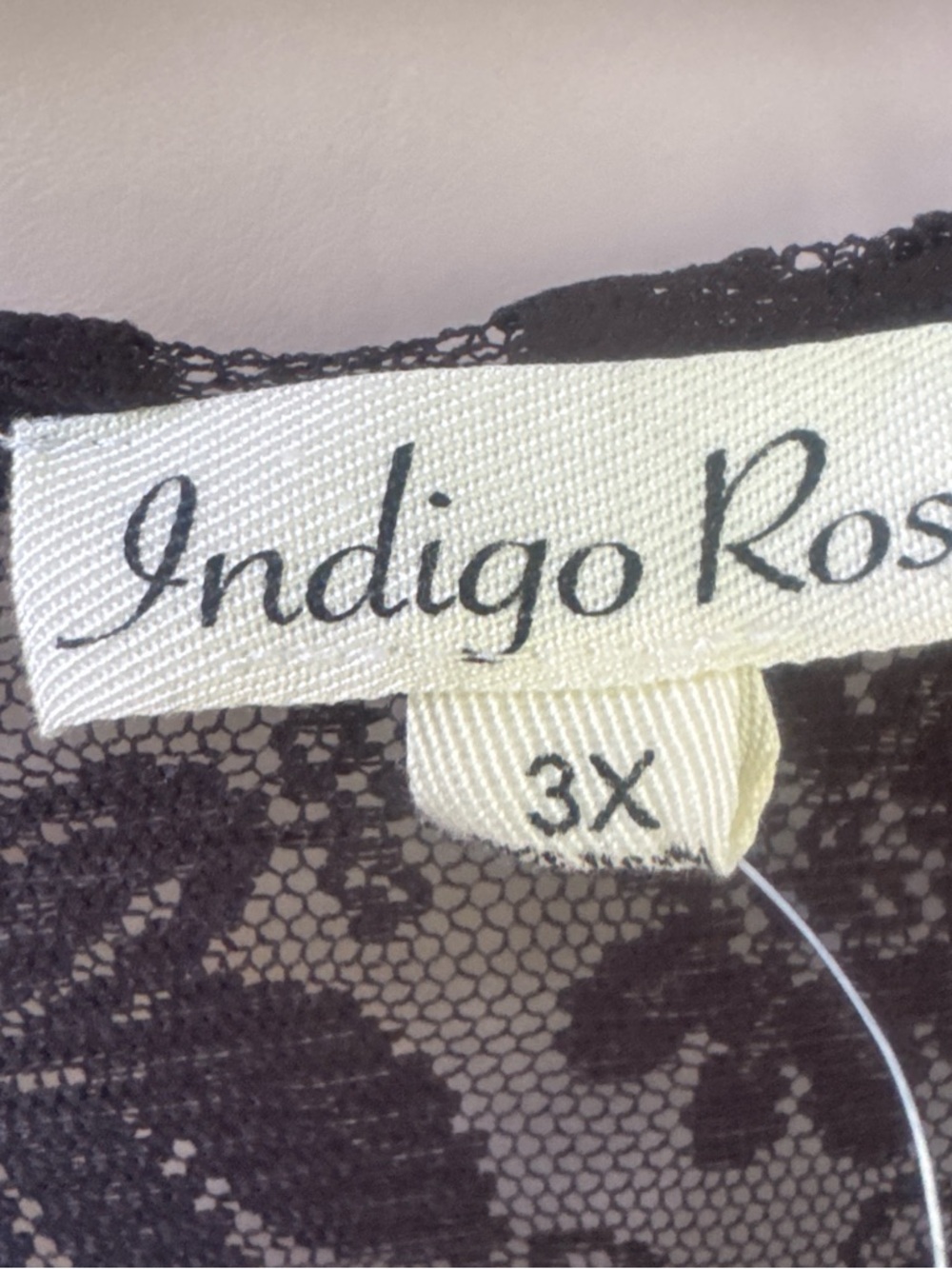 Indigo Rose Black Lace Fringe Jacket - Women’s Lightweight jacket - Picture 3 of 4